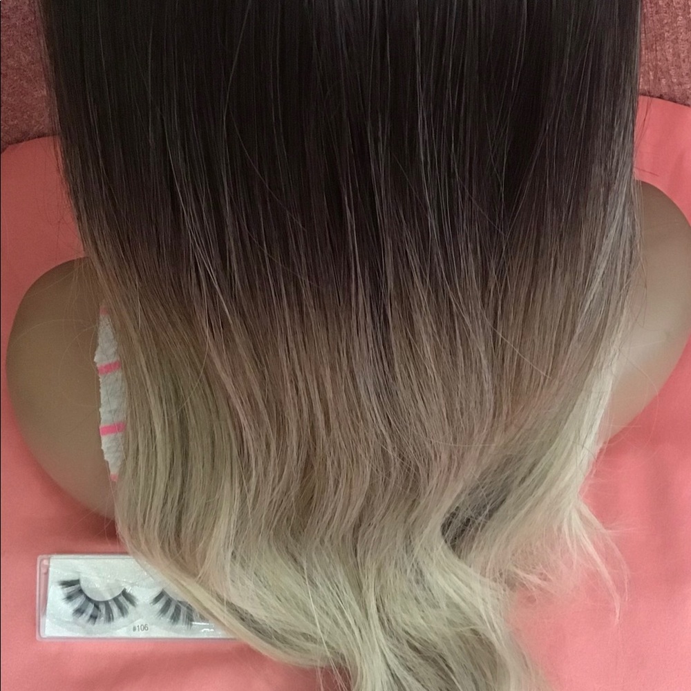 Middle Part Long Synthetic for woman machine made
